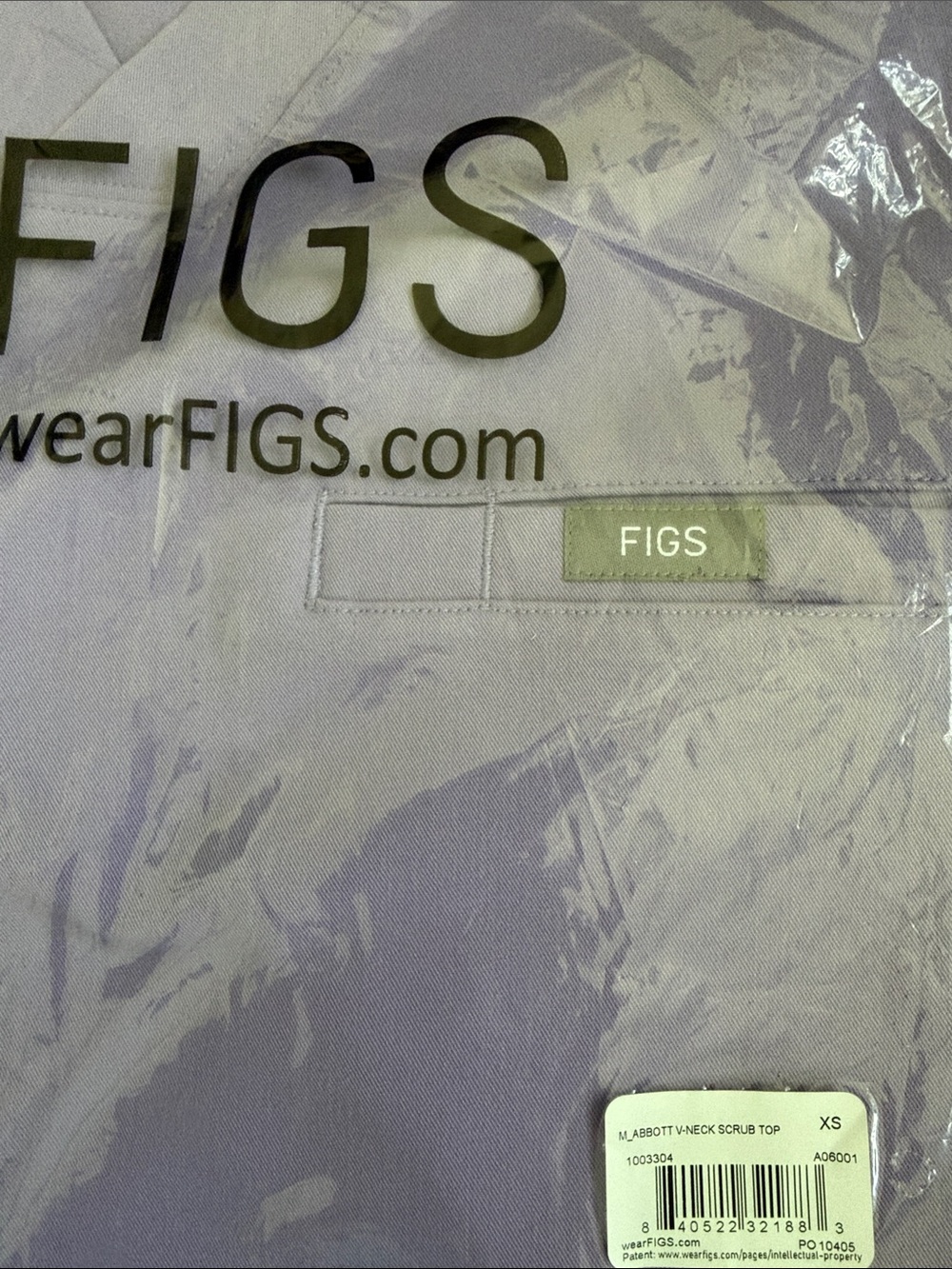 FIGS PURPLE HAZE XS scrub set NWT